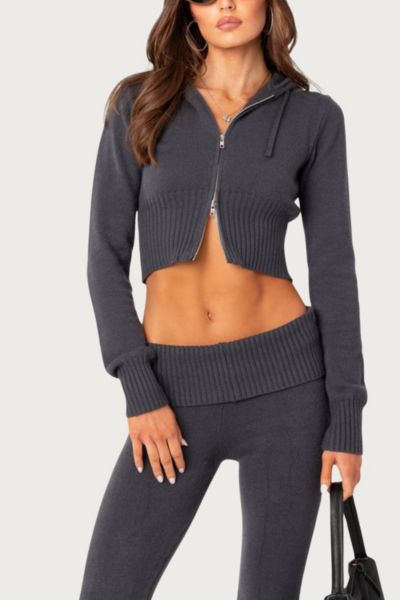 Edikted Desiree Knitted Hooded Cardigan