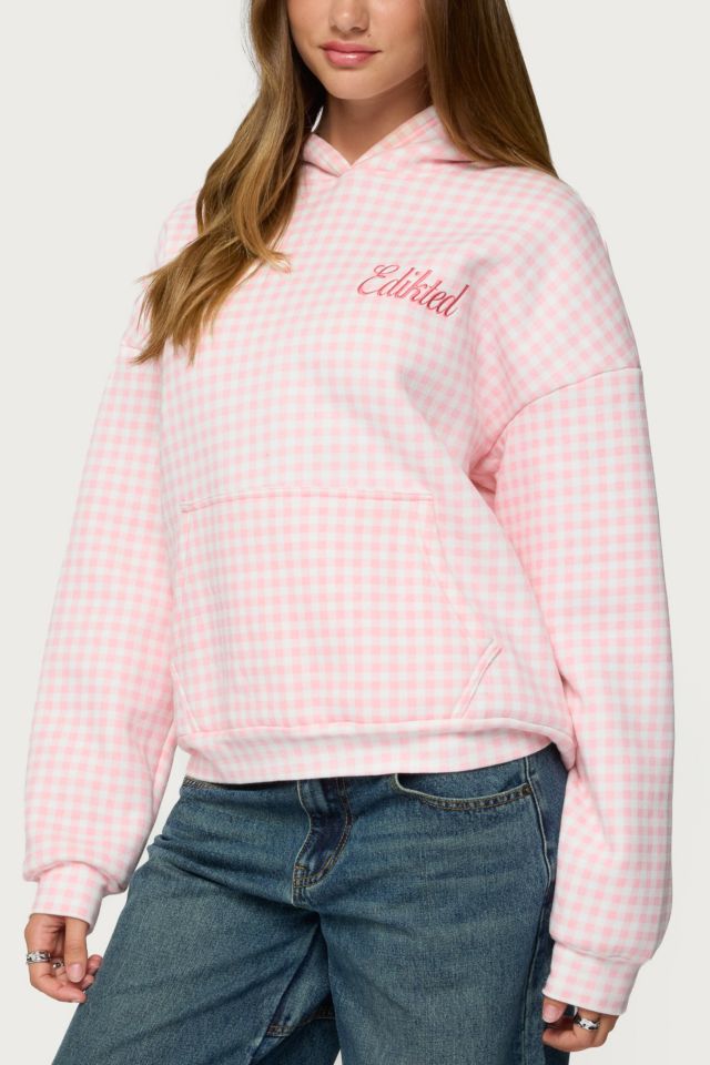 Edikted Edikted Gingham Oversized Hoodie #2