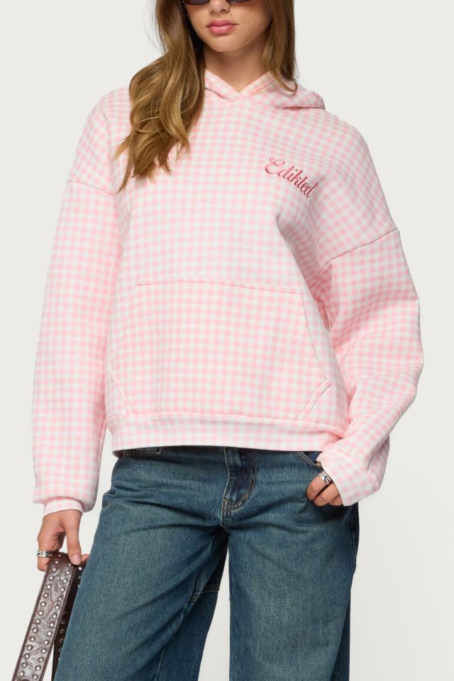 Edikted Edikted Gingham Oversized Hoodie #3