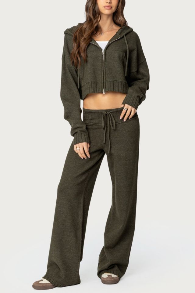 Edikted Russell Knit Hooded Cardigan #1