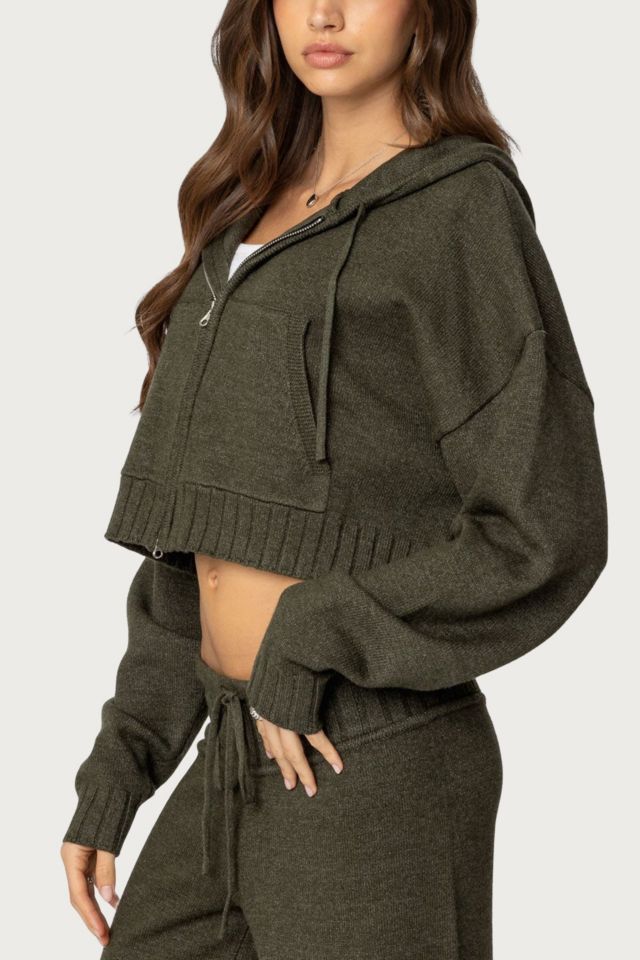 Edikted Russell Knit Hooded Cardigan #2