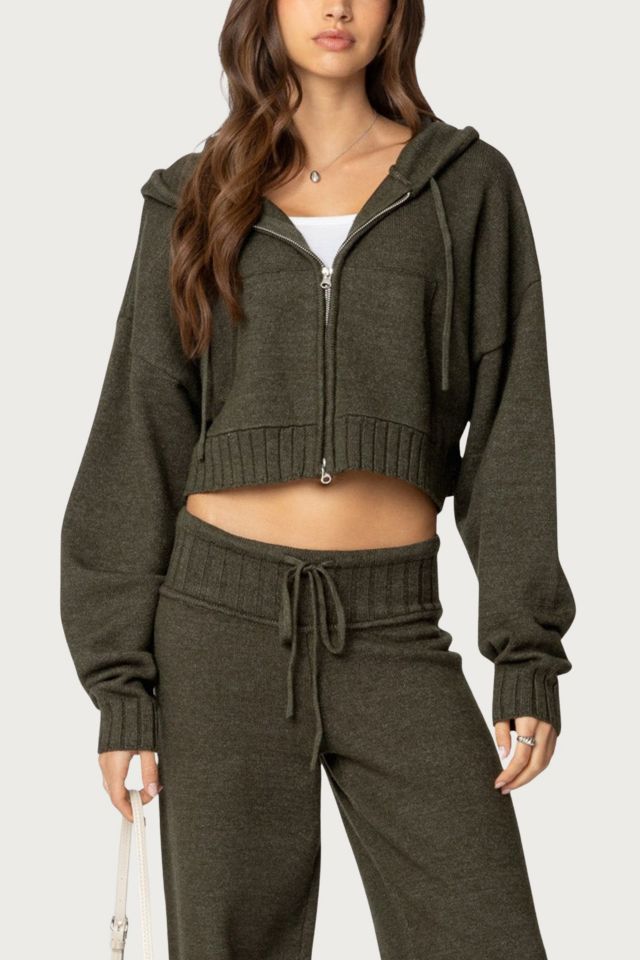 Edikted Russell Knit Hooded Cardigan #3