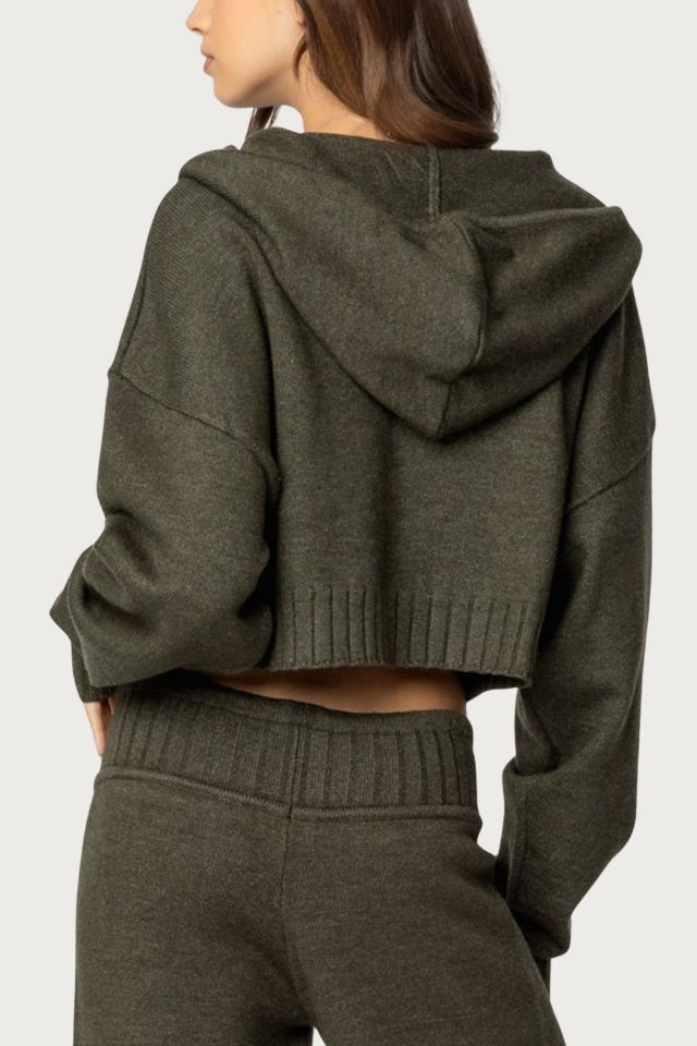 Edikted Russell Knit Hooded Cardigan #4