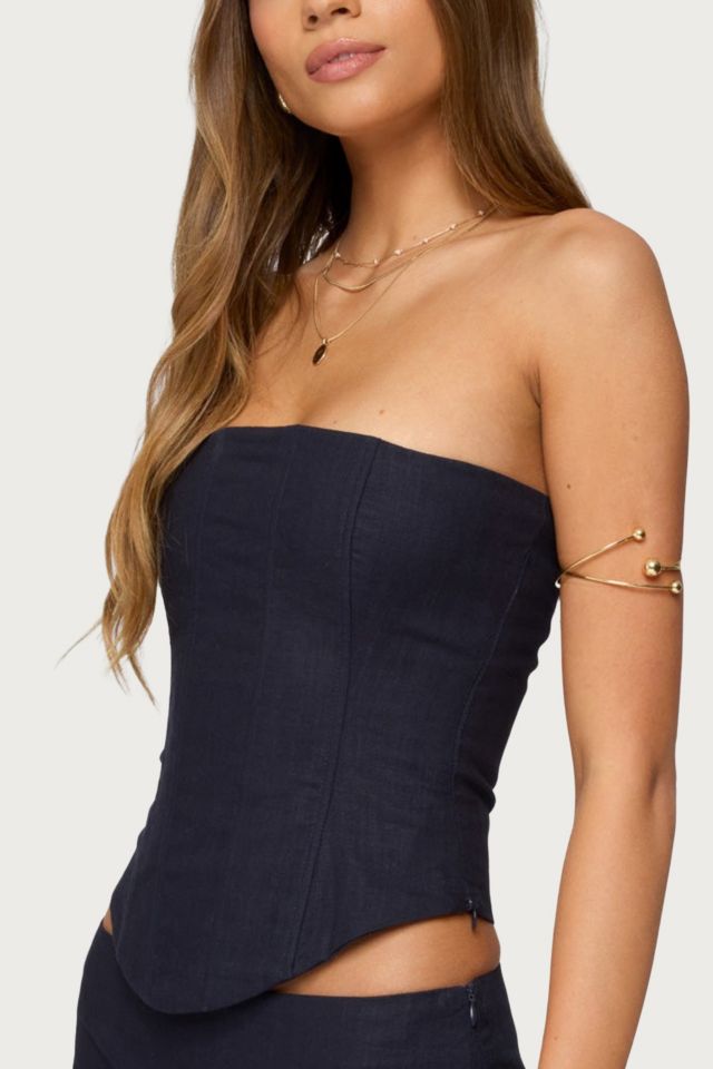 Edikted Rebel Linen Look Corset #3