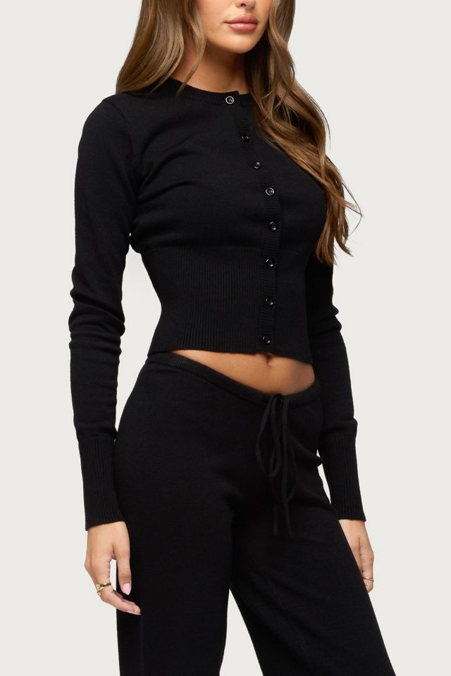 Edikted Montanna Rib Knit Cardigan #3