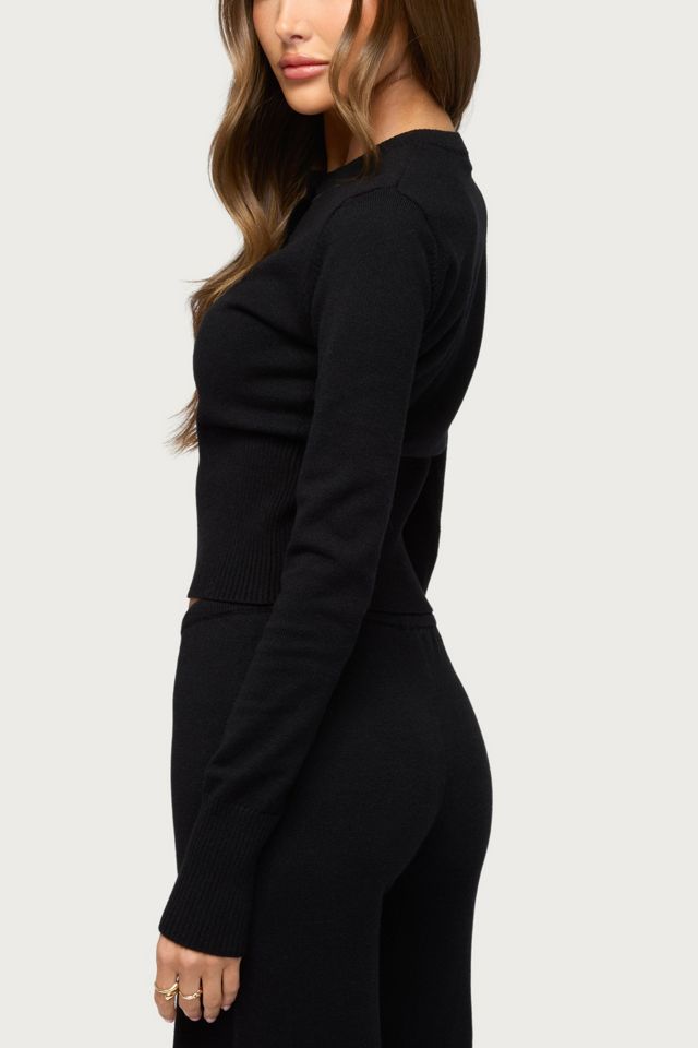 Edikted Montanna Rib Knit Cardigan #4
