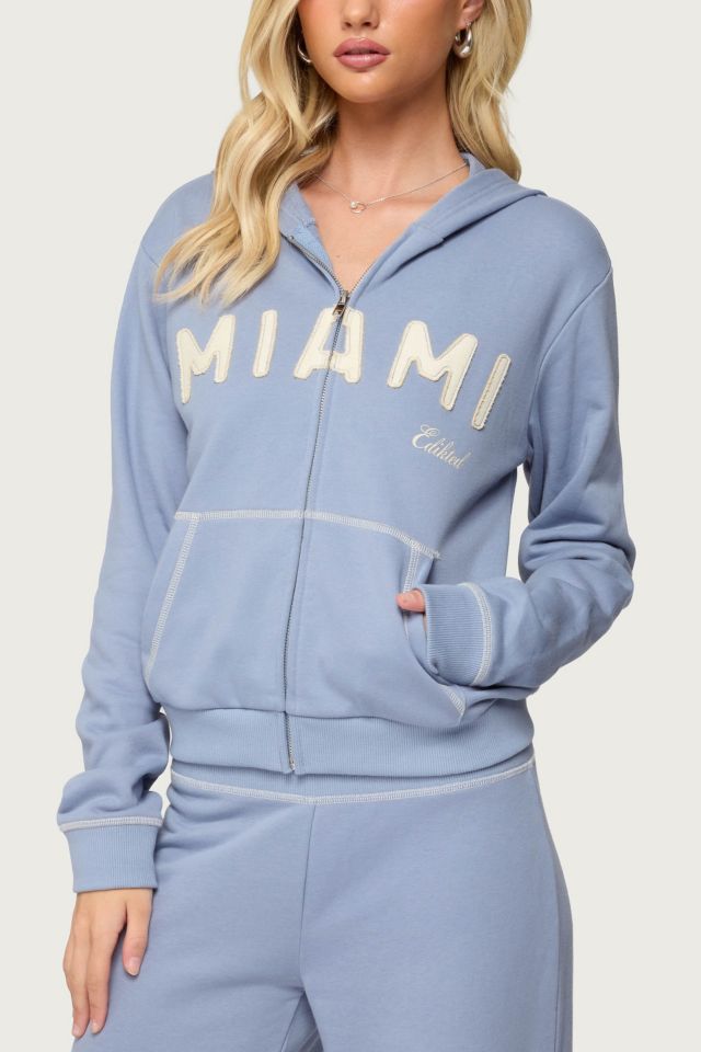 Edikted Miami Babe Zip Up Hoodie #2