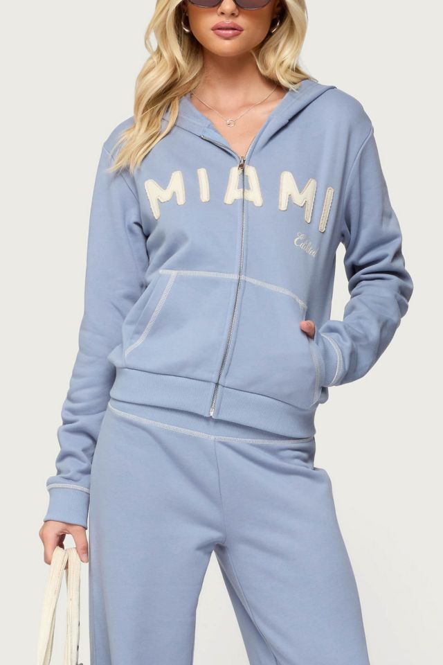 Edikted Miami Babe Zip Up Hoodie #3