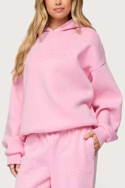 Edikted Totally  Hoodie In Pink