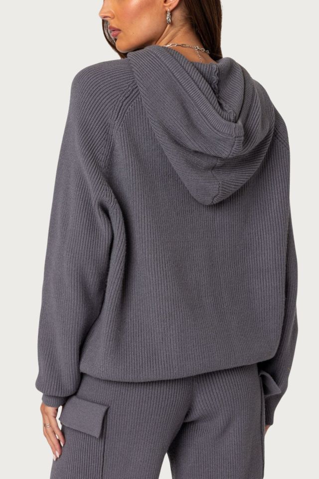 Edikted Wynter Oversized Knit Hoodie #4