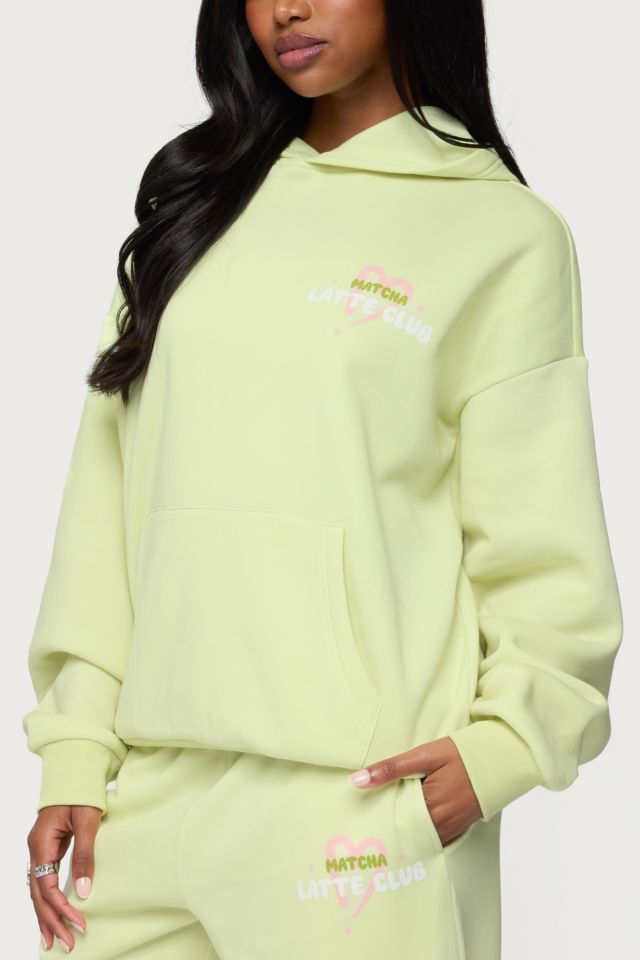 Edikted Matcha Lover Oversized Hoodie #2