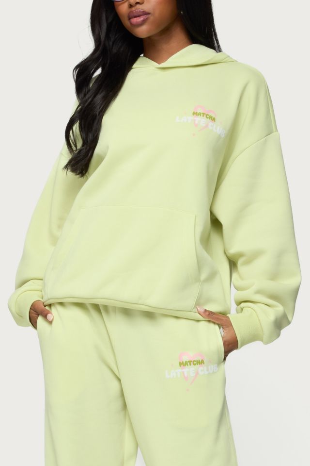 Edikted Matcha Lover Oversized Hoodie #3