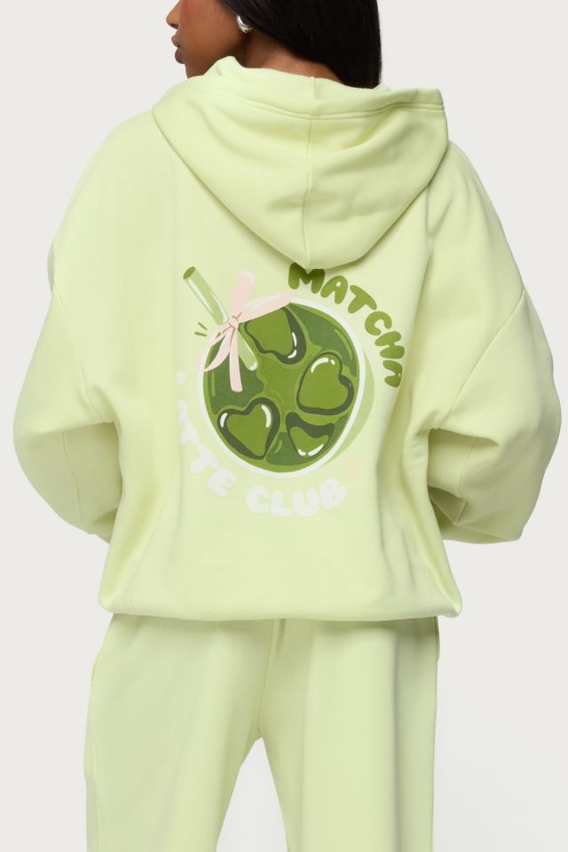 Edikted Matcha Lover Oversized Hoodie #4