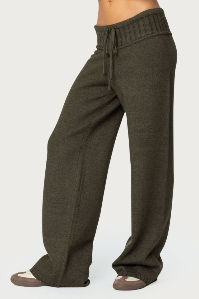 Edikted Russell Straight Leg Knit Pants #3