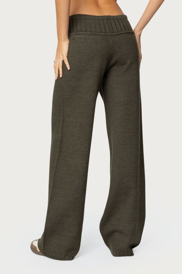 Edikted Russell Straight Leg Knit Pants #4
