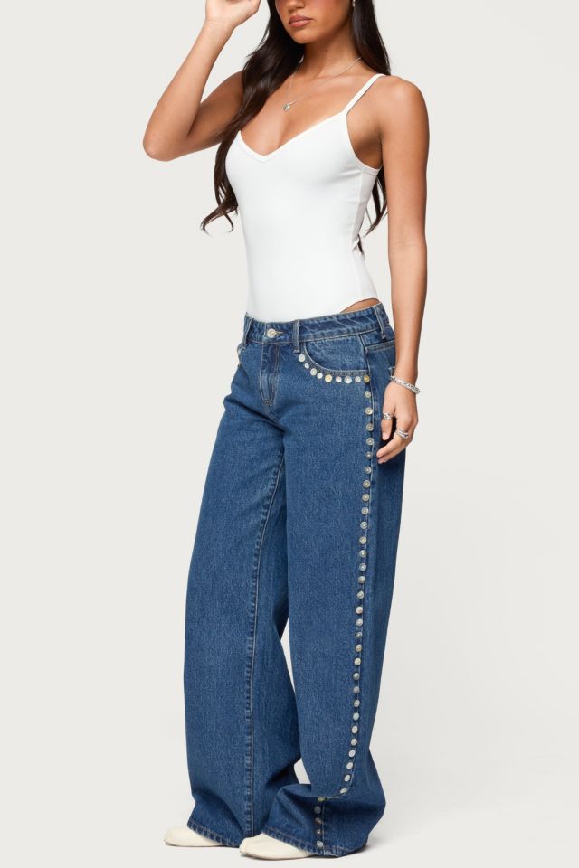 Edikted Teaghan V Neck Fitted Bodysuit #1