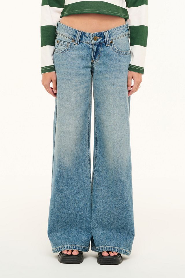 Abrand 00 Janet Low-Rise Wide Leg Jeans #1