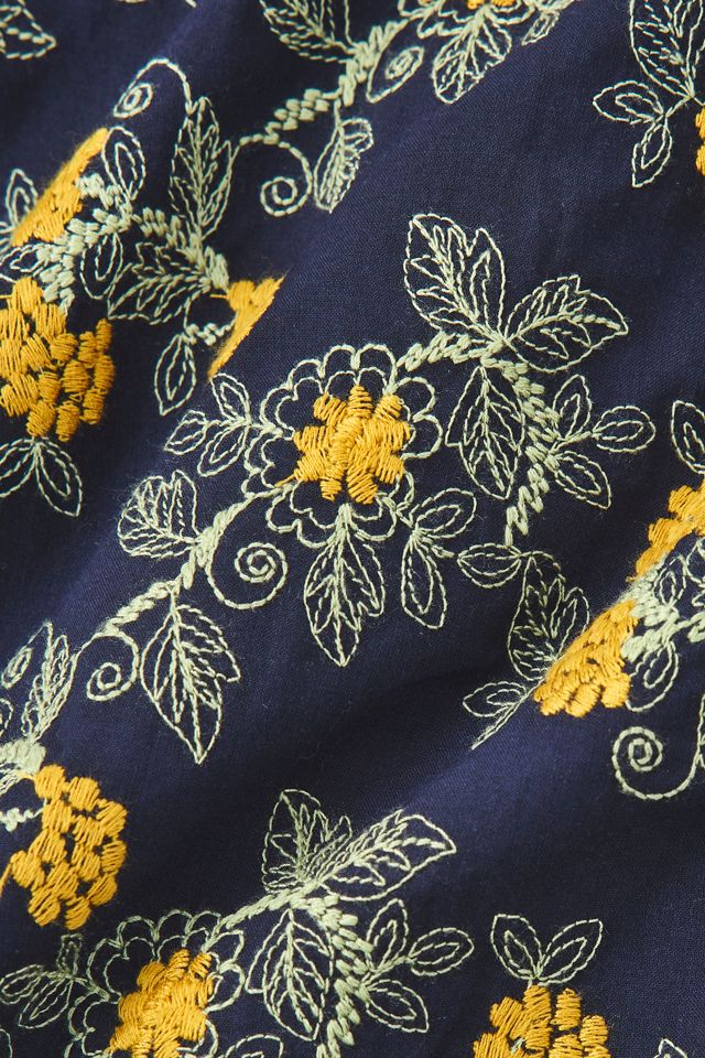 UO Floral Embroidered Short Sleeve Shirt #2