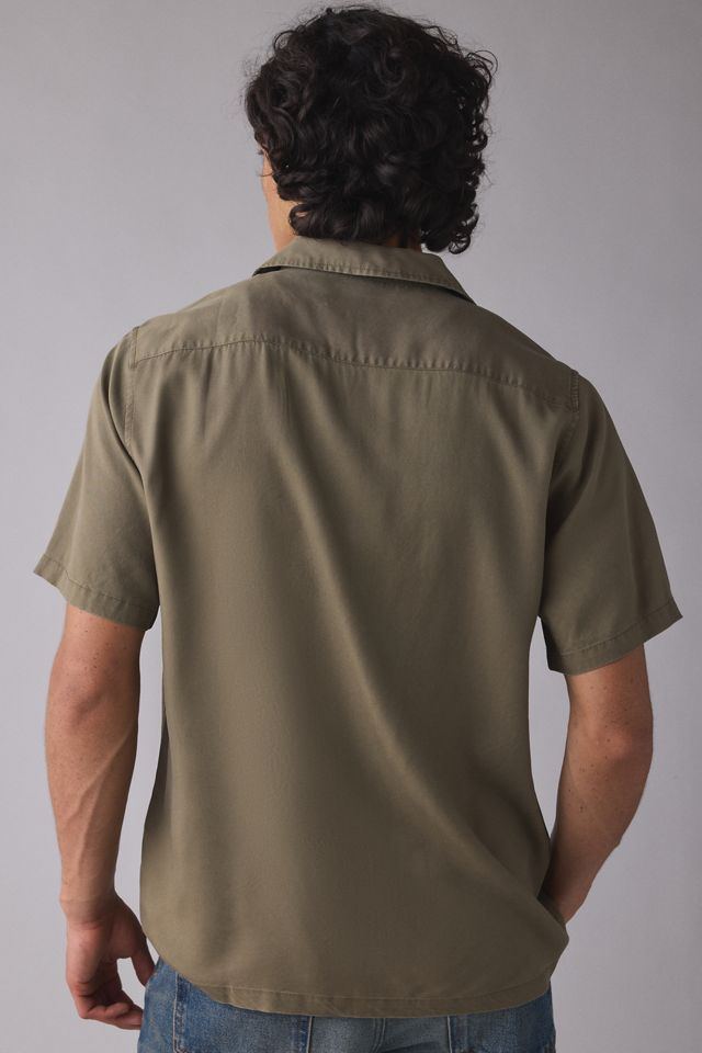UO Smooth Washed Tencel Camp Collar Resort Shirt #1