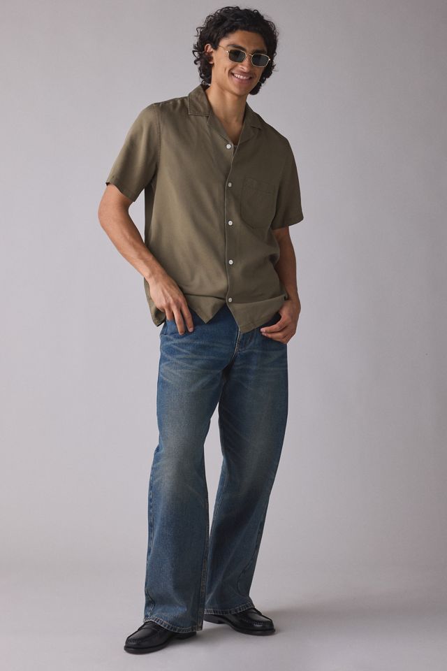 UO Smooth Washed Tencel Camp Collar Resort Shirt #3