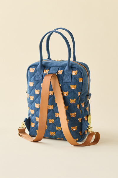 Whatever! Makes You Happy Rilakkuma Reversible Quilted Denim Bag