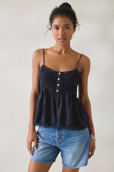 Camisole babydoll Tabby à bordure en dentelle Kimchi Blue