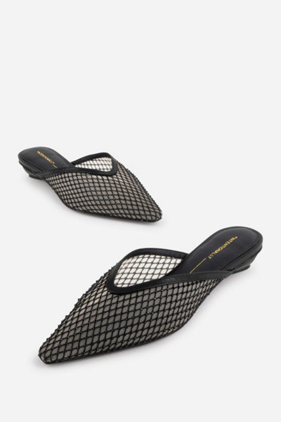 Intentionally Blank Bibi Rhinestone Mesh Mule