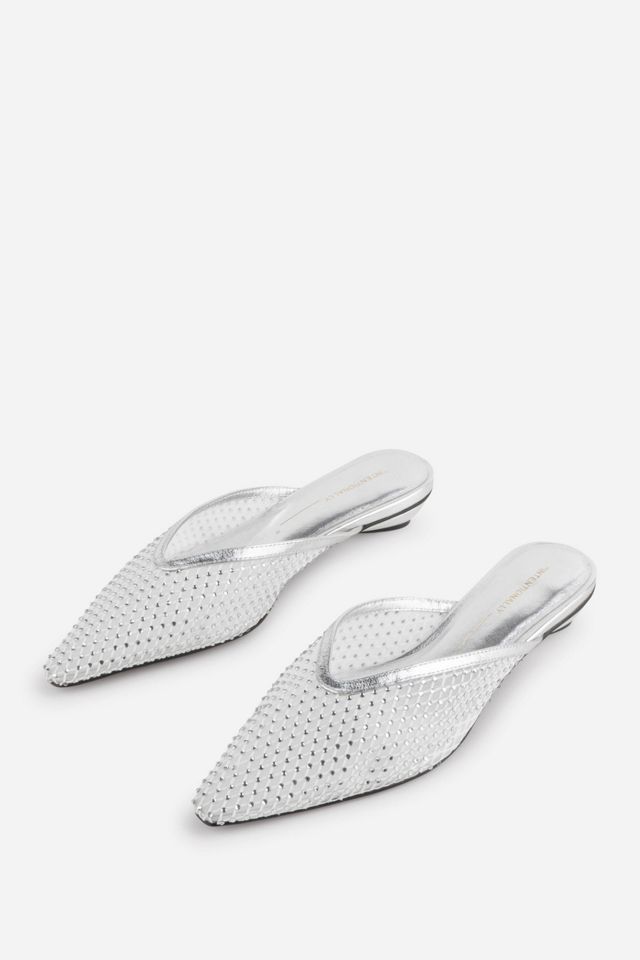 Intentionally Blank Bibi Rhinestone Mesh Mule #1