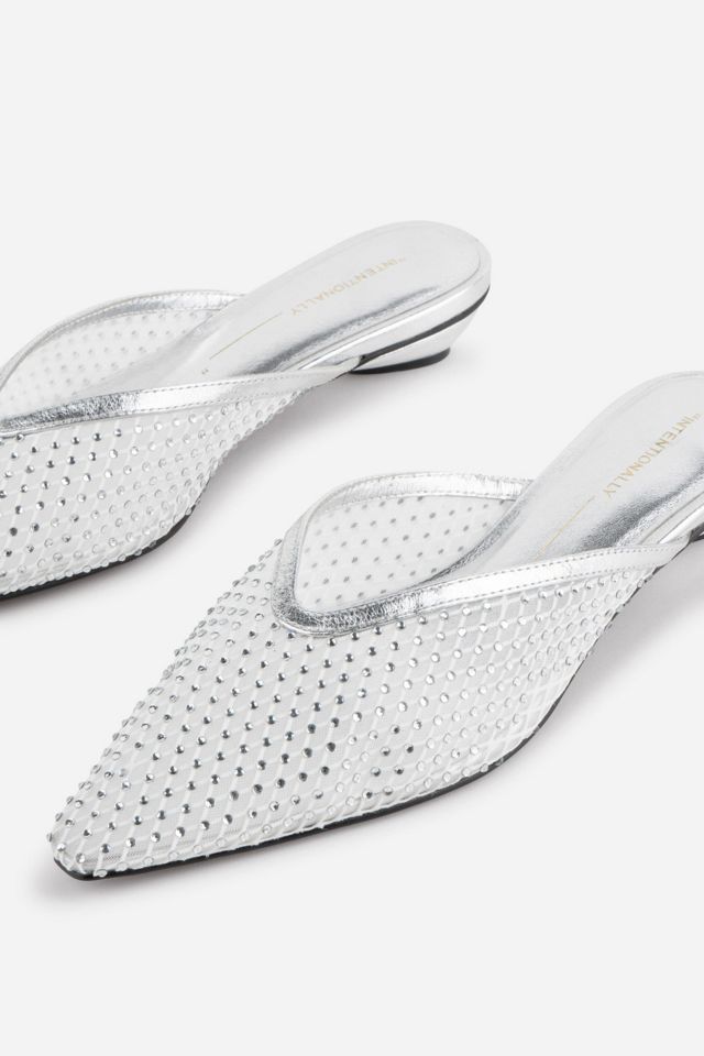 Intentionally Blank Bibi Rhinestone Mesh Mule #3