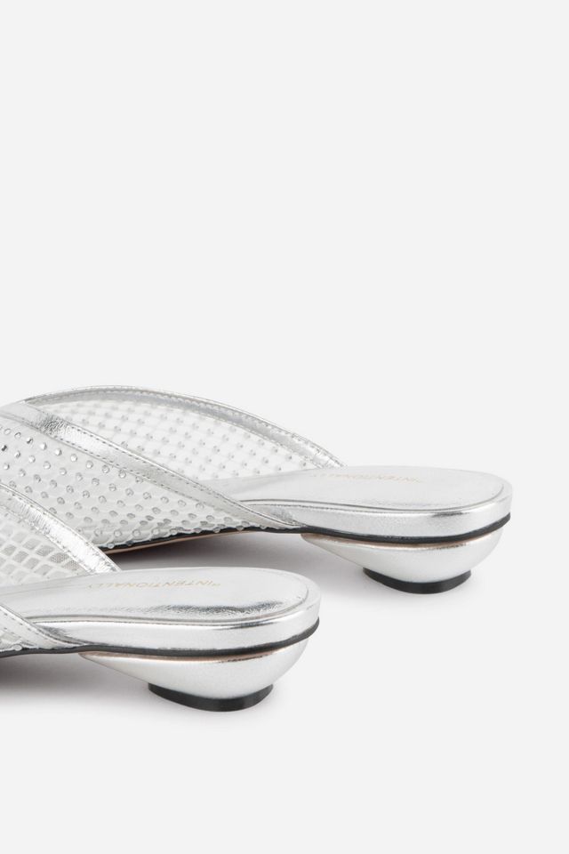 Intentionally Blank Bibi Rhinestone Mesh Mule #4