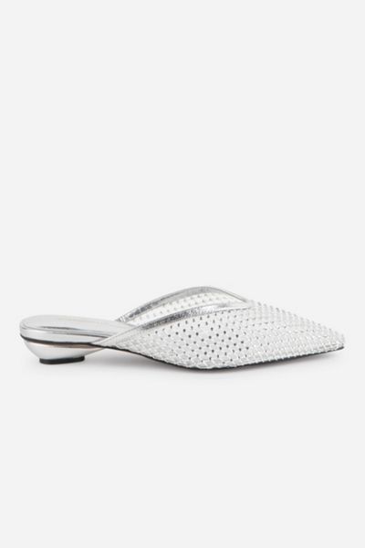Intentionally Blank Bibi Rhinestone Mesh Mule