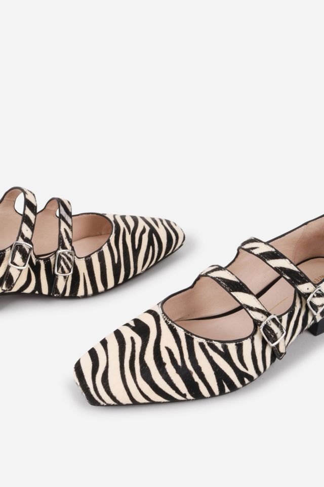 Intentionally Blank Calculated Calf Hair Mary Jane Flat #3