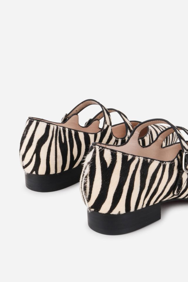 Intentionally Blank Calculated Calf Hair Mary Jane Flat #4