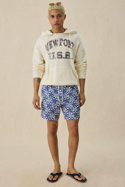 Sano Checkerboard Flower 6.5” Swim Trunks