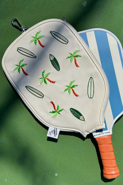On Holiday Pickleball Leather Pickleball Paddle Cover