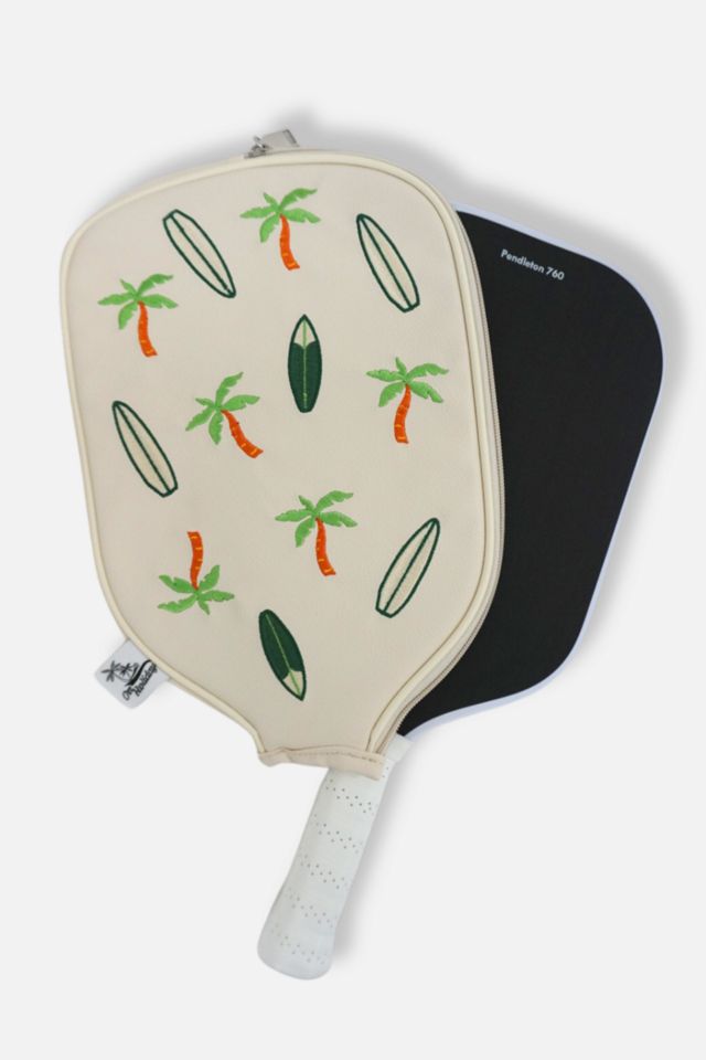 On Holiday Pickleball Leather Pickleball Paddle Cover #3