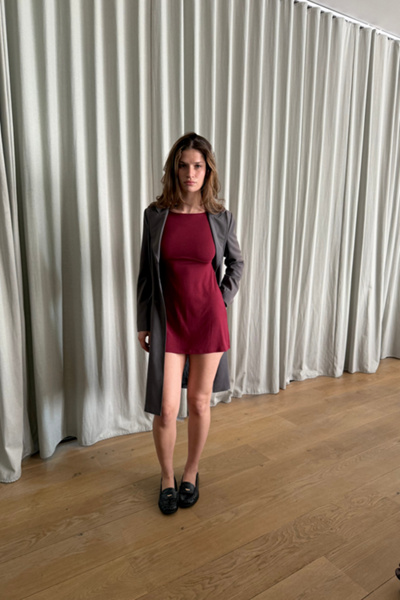 RAT BOI Boatneck Mini Dress