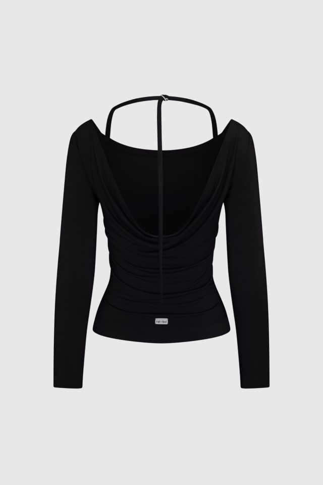 RAT BOI Cowl Back Long Sleeve Top #3