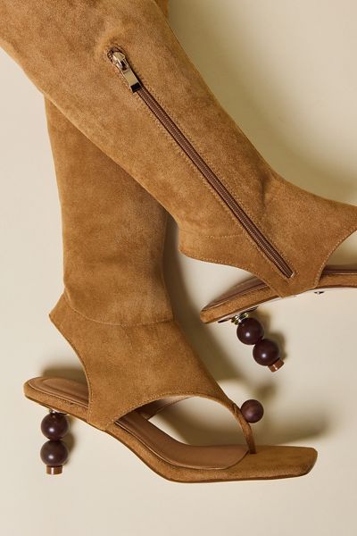 Azalea Wang Dottie Stiletto Sandal Boots