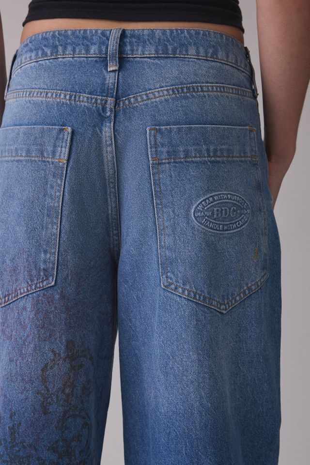 BDG Jaya Tattoo Graphic Baggy Boyfriend Jeans #1