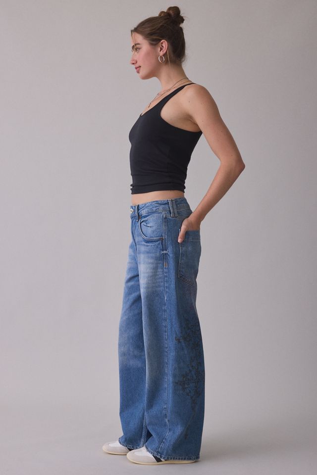 BDG Jaya Tattoo Graphic Baggy Boyfriend Jeans #3