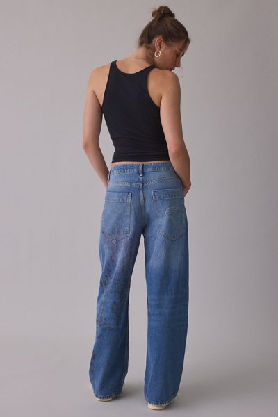Jeans boyfriend amples Jaya à graphique tatouage BDG