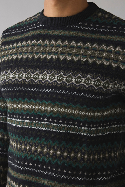 Barbour Case Fair Isle Crew Neck Sweater