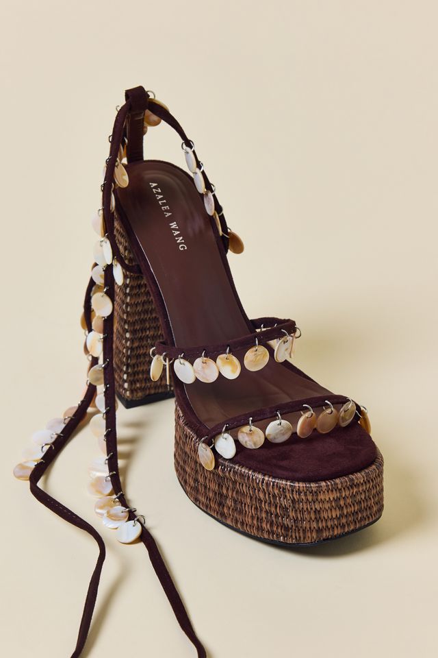 Azalea Wang Zazzie Shell Platform Sandals #2