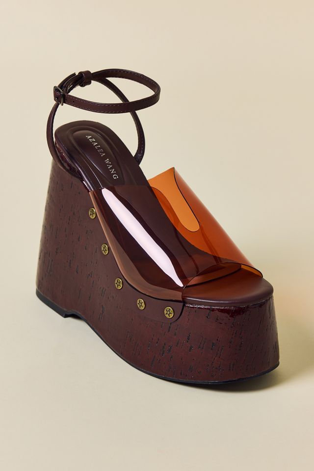 Azalea Wang Jenza Jelly Wedge Sandals #4