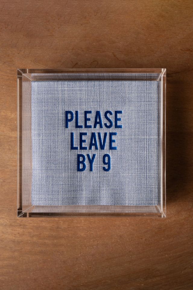No Reservations Please Leave by 9 Disposable Cocktail Napkin Set