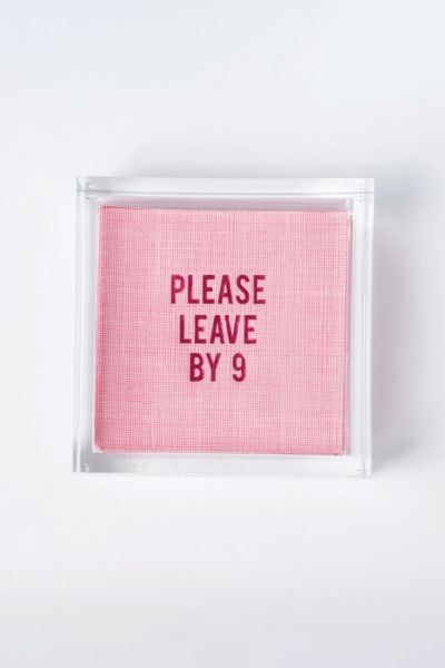 No Reservations Please Leave by 9 Disposable Cocktail Napkin Set