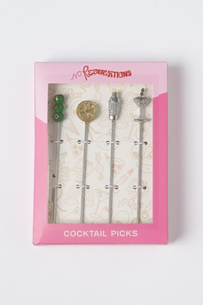 No Reservations Martini Cocktail Picks