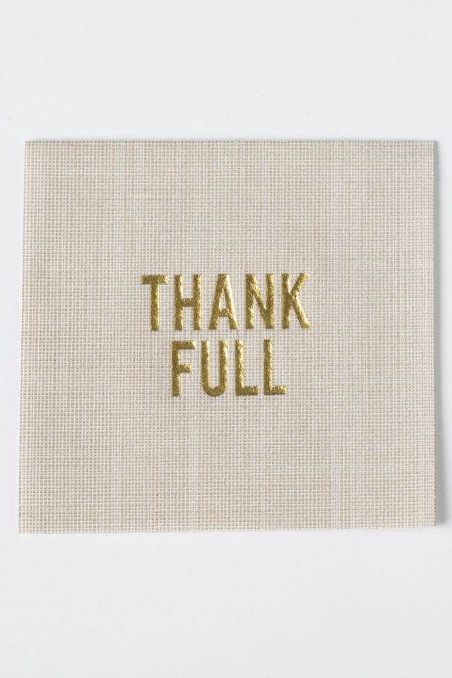 No Reservations Thank Full Disposable Cocktail Napkin Set #1