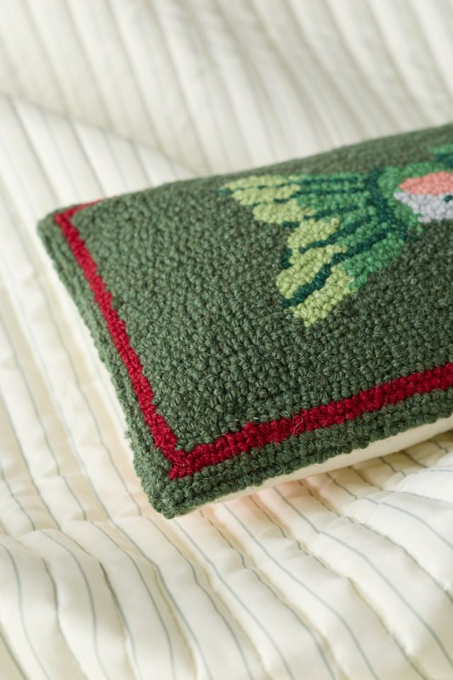 Camp Wandawega Trout Hooked Wool Throw Pillow #1